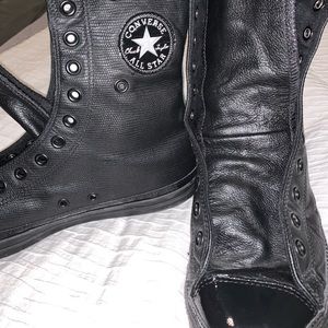 Converse leather high top sneaker